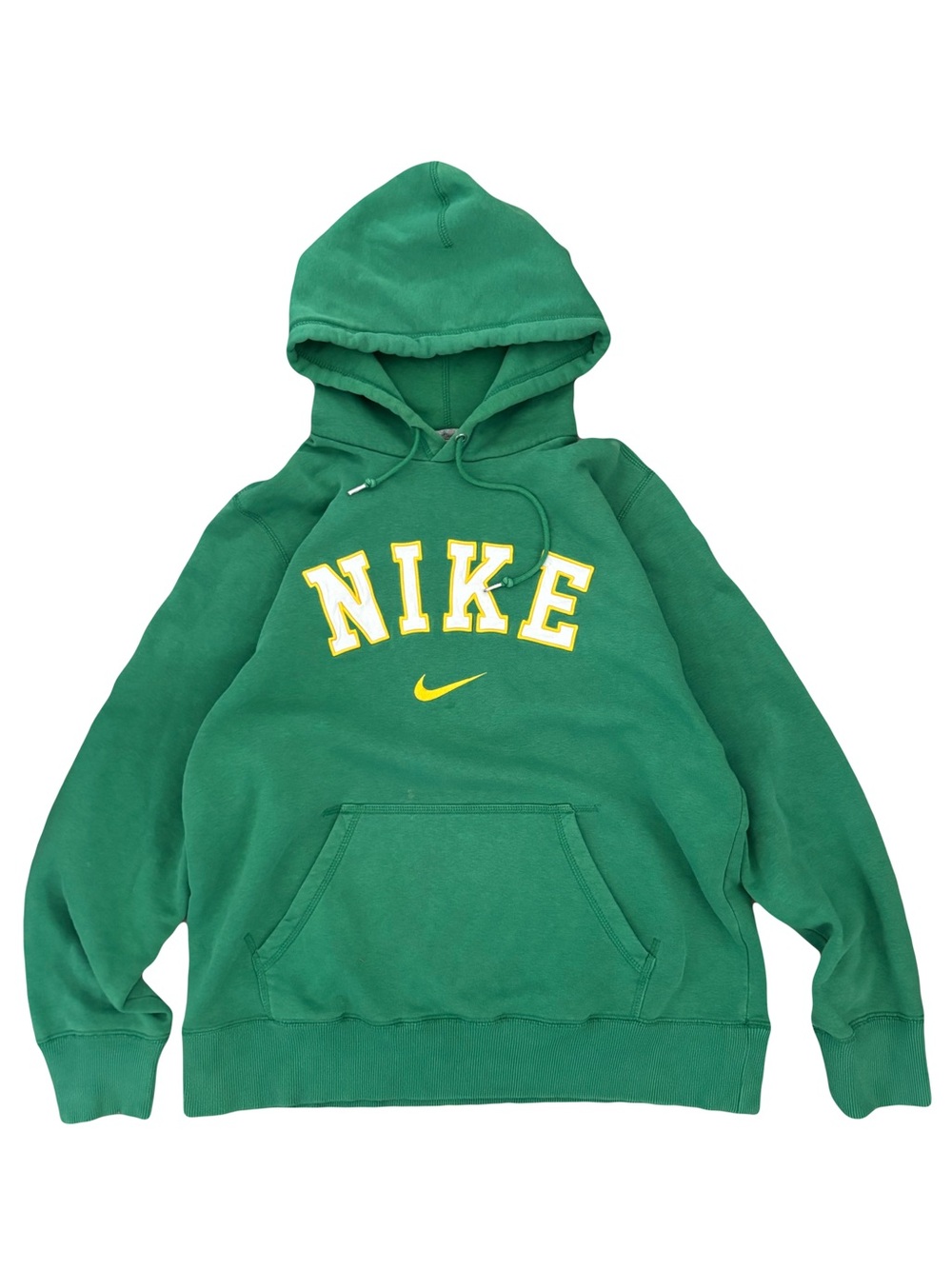 Early 2000’s Nike Green Hoodie with Yellow Accents